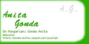 anita gonda business card